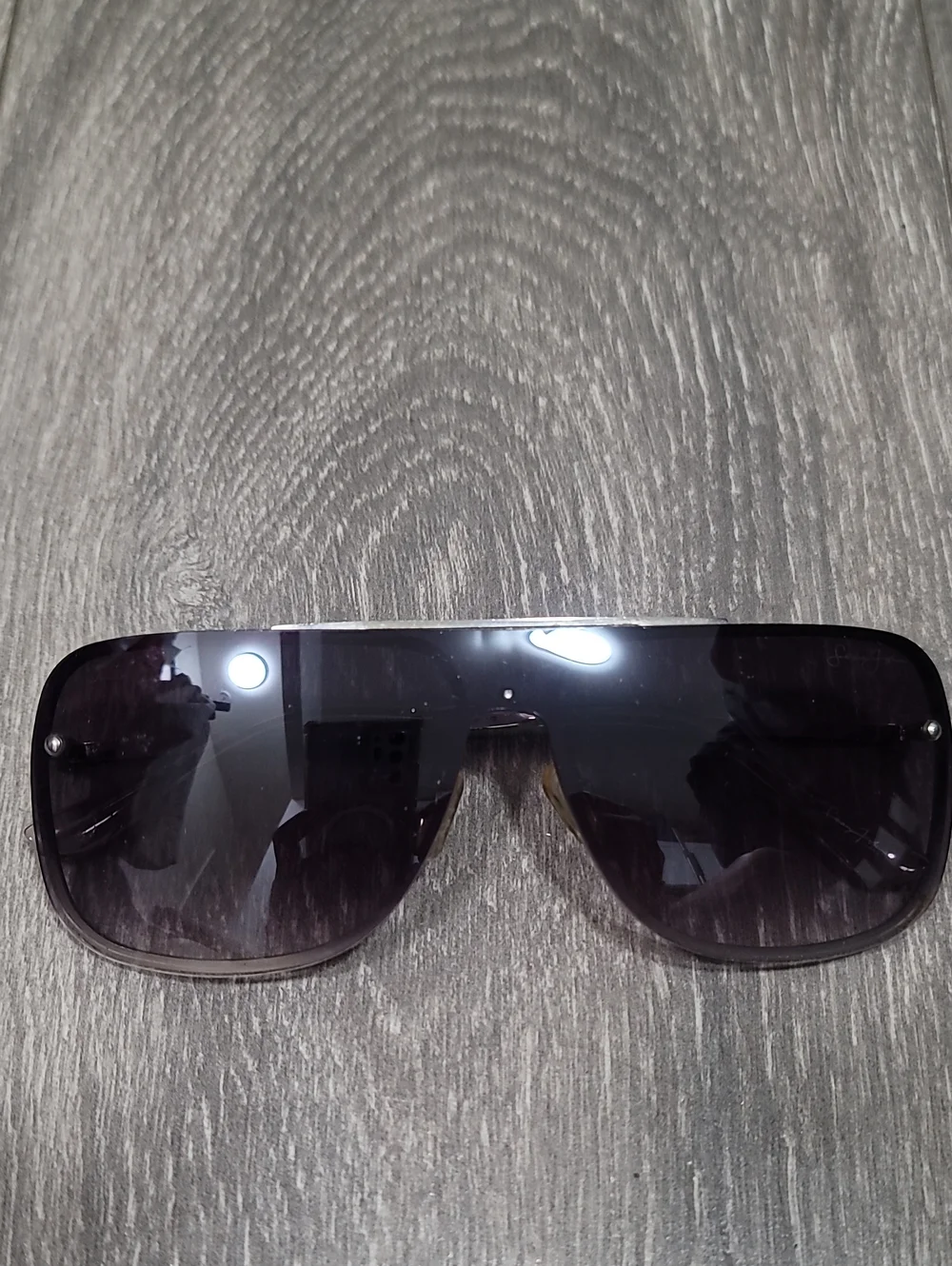 Sean John Aviator Shield Dark Grey Sunglasses